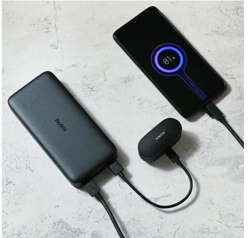 Аккумулятор мобильный (power bank) 20000мАч, VXN4304GL, 5-12 В, LCD, 2*USB +Type-C, REDMI фото 4