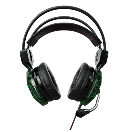 Наушники игровые Oklick HS-L500G TOXIC 2.2м мониторы оголовье, черный фото 2