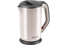 Чайник GALAXY GL0330 (2000Вт, 1,7л, двойная стенка, нерж.сталь/пластик)