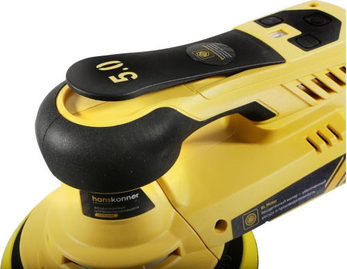 Машина шлифовальная эксцентриковая Hanskonner HOS8140BL (400Вт,150мм,4000-10000 об/мин.бесщ.) фото 6