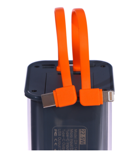 Аккумулятор мобильный (power bank) CRR-31 20000 мАч, 2USB, 3А, дисплей, QC,кабелиType-C + Lightni фото 7