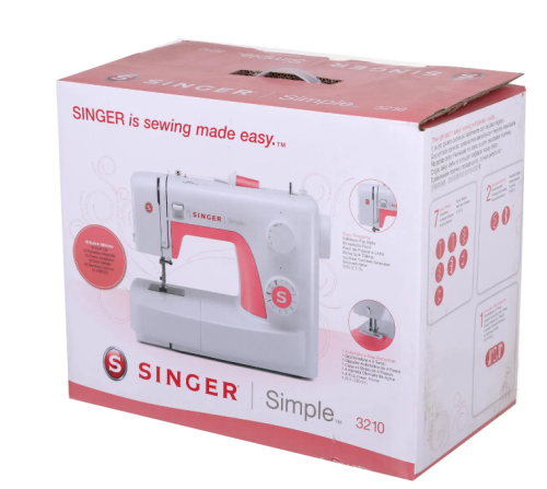 Машина швейная SINGER SIMPLE 3210 (10 операций, петля п/а, пот.строчка) фото 16