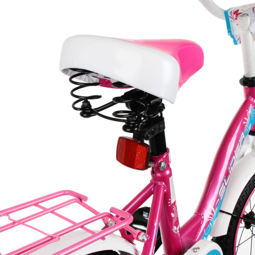 Велосипед 18" Slider добав. колеса детский роз/белый фото 9