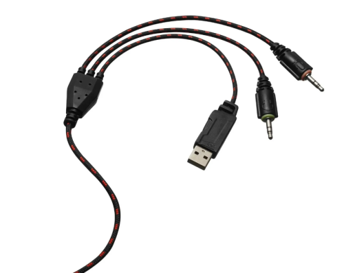Наушники игровые Oklick HS-L500G TOXIC 2.2м мониторы оголовье, черный фото 3