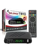 Ресивер цифровой DVB-T2 Selenga T81D пластик, IPTV, Megogo You Tube ч/з Wi-fi DVB-C
