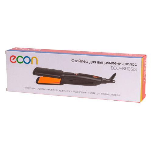 Щипцы-выпрям. ECON ECO-BH031S 45Вт, керам.покр фото 2