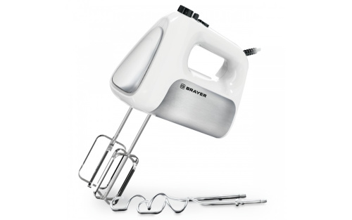 Миксер BRAYER BR-1303 (500Вт,5скор.турбо,насад.венчик,д/взбиван.) фото 5