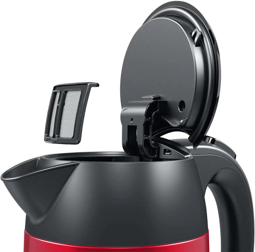 Чайник BOSCH TWK3P424 1,7л. 2400Вт сталь/пластик красный фото 4