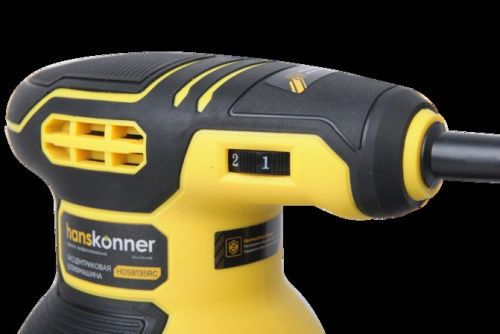 Машина шлифовальная эксцентриковая Hanskonner HOS8135RC (350Вт,125мм,4000-12000 об/мин) фото 3