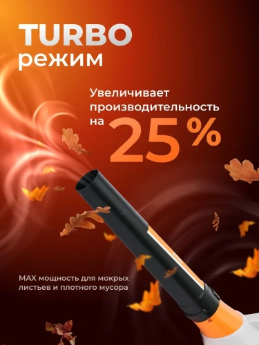 Воздуходув VILLARTEC BA40 акк. (40Вт. б/акк. и ЗУ) фото 5 Воздуходув VILLARTEC BA40 акк. (40Вт. б/акк. и ЗУ) фото 5