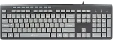 Клавиатура Оклик 480M USB slim Multimedia черный/серый