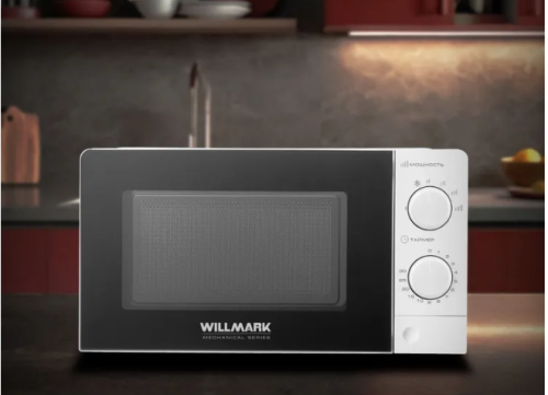 СВЧ печь WILLMARK WMO-202MW 700Вт 20л мех.упр белая фото 3