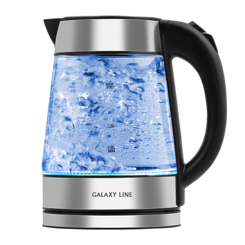 Чайник GALAXY GL0561 (2200Вт, 1,7л, стекл. корпус,  автооткл., подсветка)