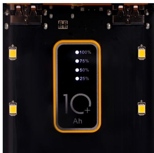 Аккумулятор мобильный (power bank) CRR-32, 10000 мАч, 2USB, Type-C, 2 А, дисплей, чёрный фото 4