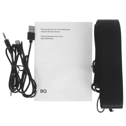 Колонка портативная BQ PBS4000 55Вт,3600мАч, FM, Powerbank, AUX, USB, Bluetooth 5.0 черный фото 6